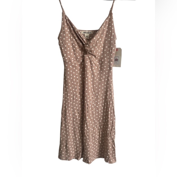 Billabong Brown Polka Dot Mini Dress - Picture 5 of 5